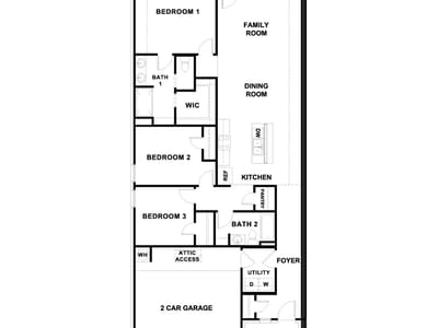 Living area at 18516-B High Flyer Way - 3 bed 2 bath home