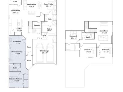 Primary bedroom at 1909 Four Waters Loop - 5 bed 3 bath home