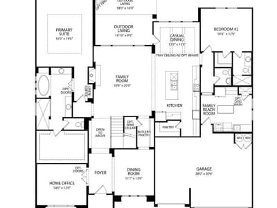 Living area at 1912 Crimson Sunset Dr - 5 bed 4 bath home