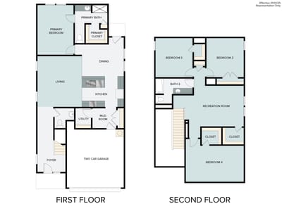 Primary bedroom at 193 Lavender Ln - 4 bed 2 bath home