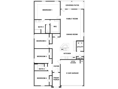 Primary bedroom at 200 Southridge Trl - 4 bed 2 bath home