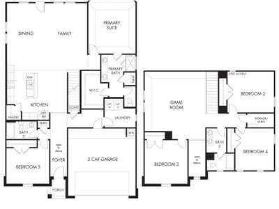 Living area at 201 Skyview Farm Ln - 5 bed 3 bath home
