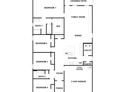 Living area at 20221 Tester St - 4 bed 2 bath home