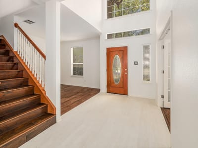 Living area at 2023 Wood Glen DR - 4 bed 2 bath home
