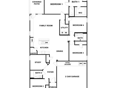 Living area at 20336 TUBERVILLE Ln - 4 bed 3 bath home