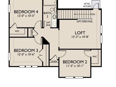 Primary bedroom at 204 Willow Heights Dr - 4 bed 2 bath home