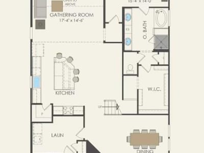 Primary bedroom at 213 Singing Dove Way - 5 bed 4 bath home