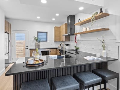 Kitchen at 2406 W 10th St Unit #A - 3 bed 2 bath home