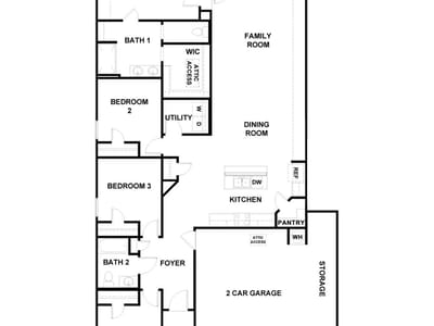Living area at 261 Yellowstone Dr - 4 bed 2 bath home