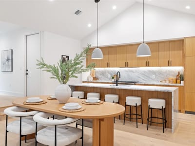 Kitchen at 2611 Oak Crest Ave Unit #B - 3 bed 2 bath home