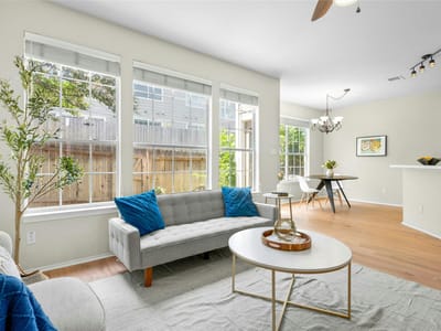 Primary bedroom at 2632 Century Park Blvd Unit #36 - 2 bed 2 bath home