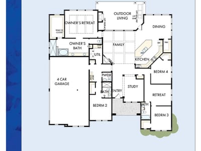 Living area at 2893 Sandman Pass - 4 bed 3 bath home