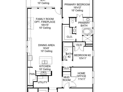 Kitchen at 300 Gary Wayne Dr - 3 bed 3 bath home