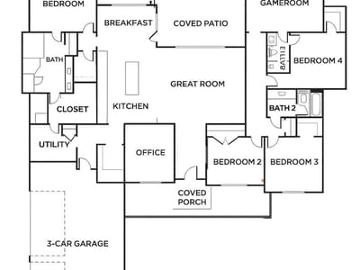 Living area at 304 Buffalo Trl - 4 bed 3 bath home