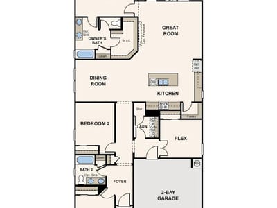 Living area at 3104 Canyon River - 3 bed 2 bath home