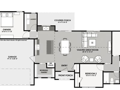 Kitchen at 3113 Nobel Cir - 3 bed 2 bath home