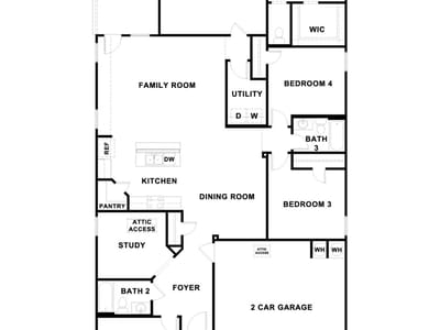 Living area at 322 Hodges St - 4 bed 3 bath home
