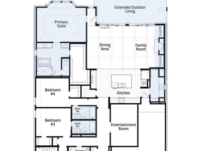 Living area at 333 Tumbling Creek RUN - 4 bed 3 bath home