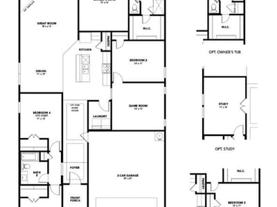 Living area at 339 Mustang Bnd - 4 bed 2 bath home