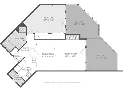 Primary bedroom at 3404 American DR Unit #3211 - 1 bed 1 bath home