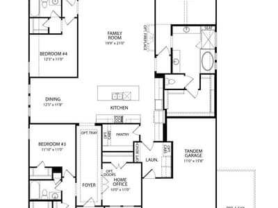 Living area at 397 Bridge Water Loop - 4 bed 3 bath home