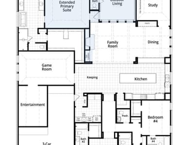 Living area at 401 Jates Field BND - 4 bed 4 bath home