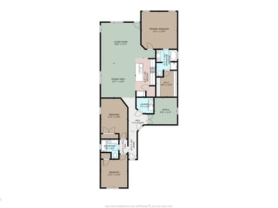 Primary bedroom at 424 Wolf Springs Rd - 3 bed 2 bath home