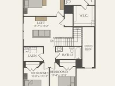 Primary bedroom at 425  Bristlecone Bnd - 3 bed 2 bath home