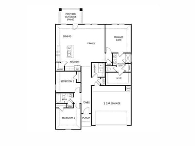 Living area at 4312 Texoma DR - 3 bed 2 bath home
