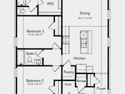 Living area at 489 Unakite TRL - 3 bed 2 bath home