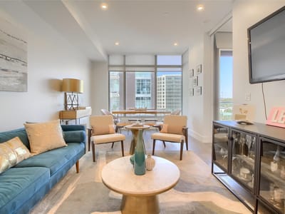 Kitchen at 501 West Ave Unit #1002 - 1 bed 1 bath home