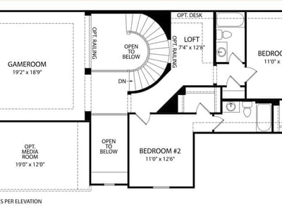 Primary bedroom at 502 Grazing Ct - 5 bed 5 bath home