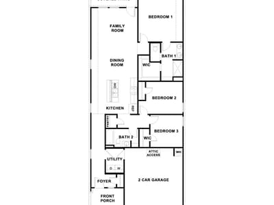 Living area at 558 Globe Mallow - 3 bed 2 bath home