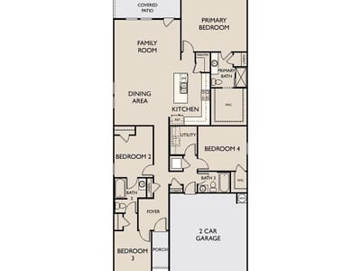 Living area at 600 Sunlight Lake Blvd - 4 bed 3 bath home