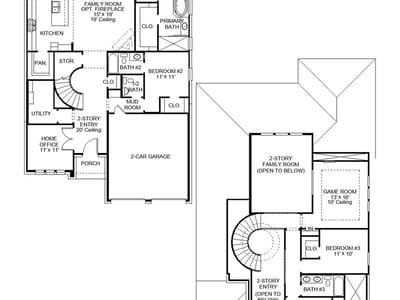 Living area at 646 Bay Breeze DR - 4 bed 3 bath home