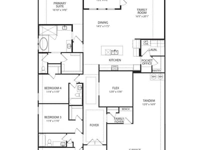 Living area at 712 High Summit DR - 4 bed 3 bath home