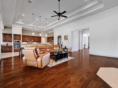 Primary bedroom at 7300 Gilbert Rd - 4 bed 5 bath home