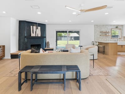 Living area at 7600 Shoal Creek BLVD - 3 bed 2 bath home