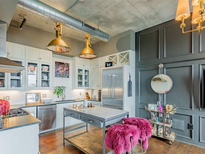 Kitchen at 800 W 5th St Unit #606 - 1 bed 1 bath home