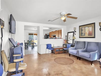Living area at 804 Dawlish Dr - 3 bed 2 bath home
