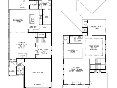 Living area at 8114 Peerless Pass - 3 bed 2 bath home