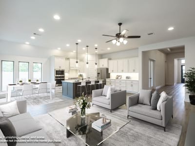 Living area at 812 High Summit DR - 4 bed 3 bath home