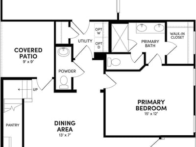 Living area at 9009 Hamadryas Dr - 3 bed 2 bath home