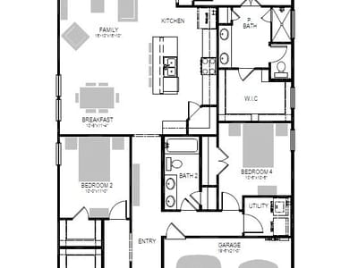 Living area at 908 Universal Dr - 4 bed 2 bath home
