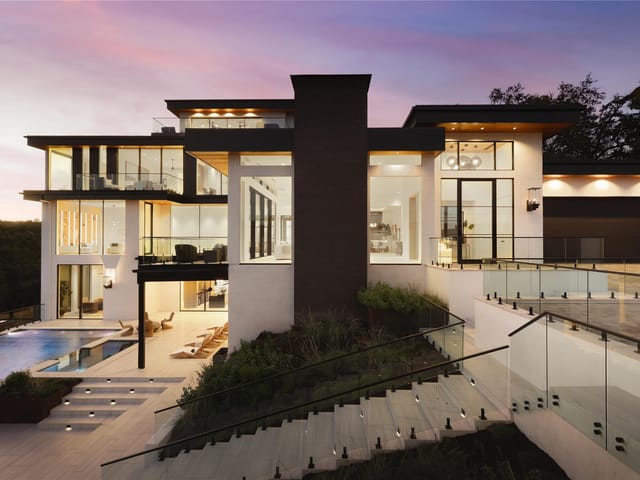 View 1003 The High Rd in Scenic View West Sec 02 1003 The High Rd - front exterior - Luxury home in Scenic View West Sec 02, Austin, TX