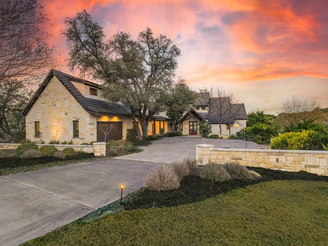 View 27426 Waterfall Hill Pkwy in Barton Creek Lakeside 27426 Waterfall Hill Pkwy - front exterior - Luxury home in Barton Creek Lakeside, Spicewood, TX
