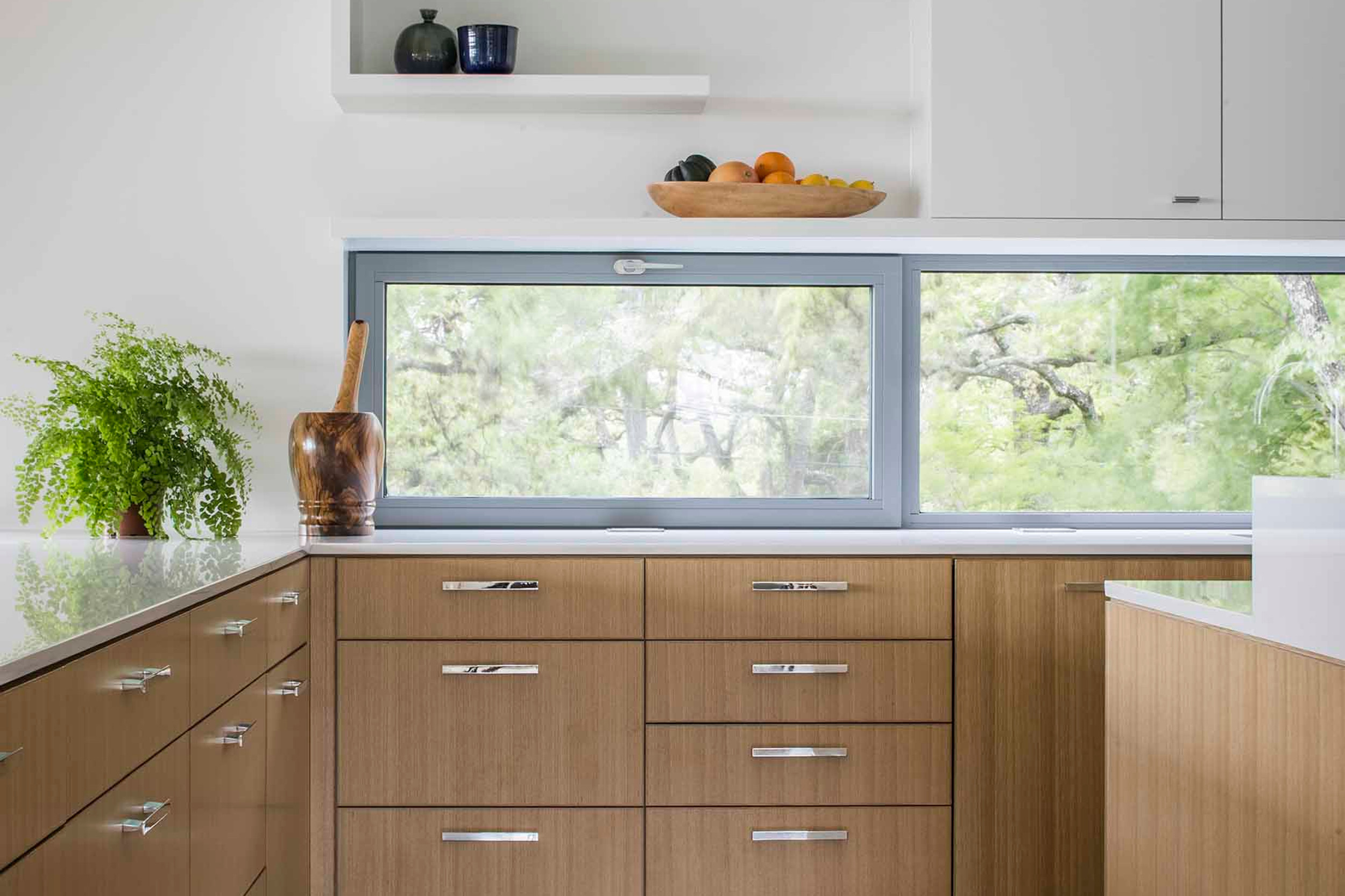 Upper-level office with panoramic downtown and Hill Country views