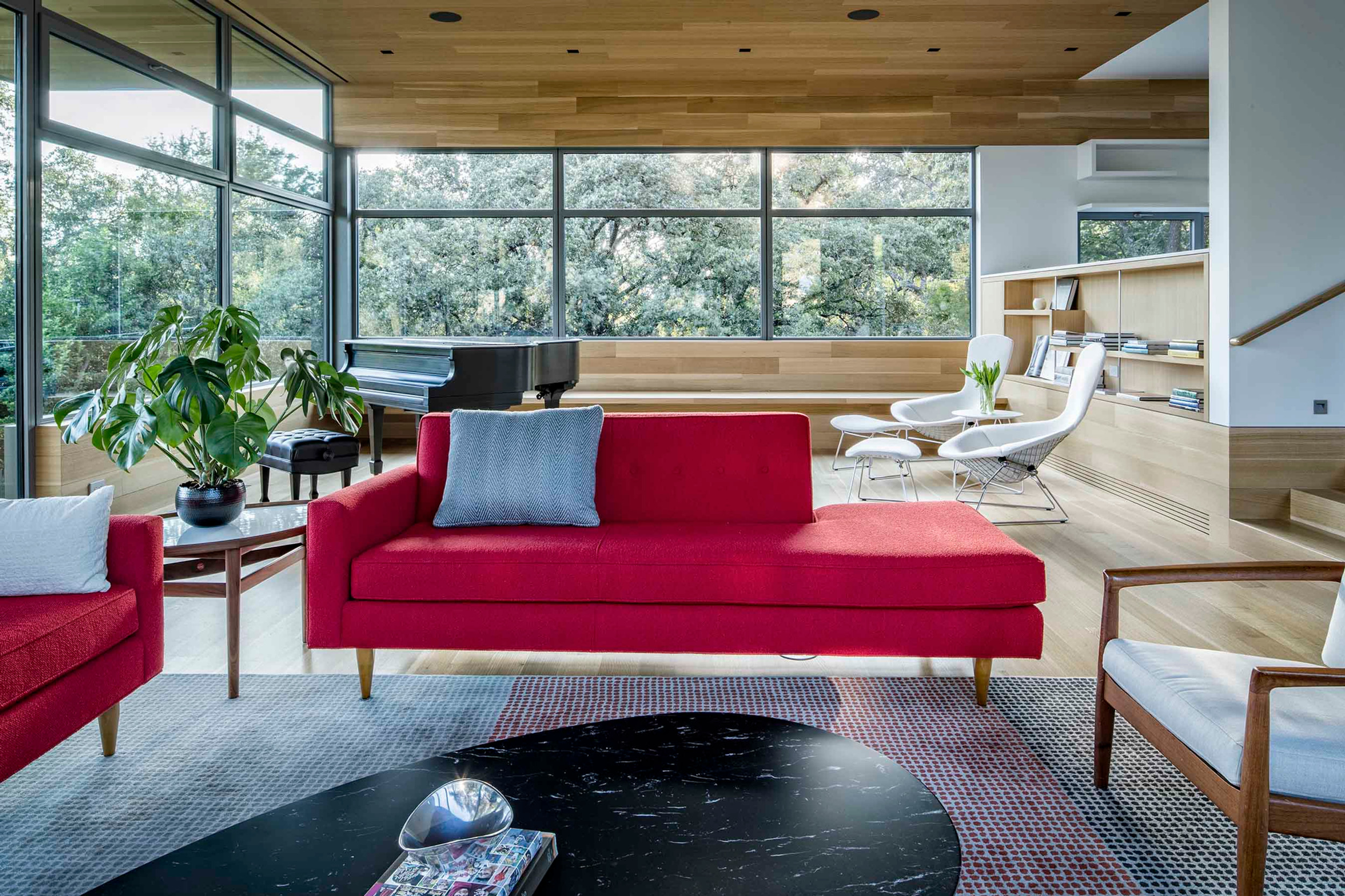 Lower bedroom with built-in wardrobe cabinetry