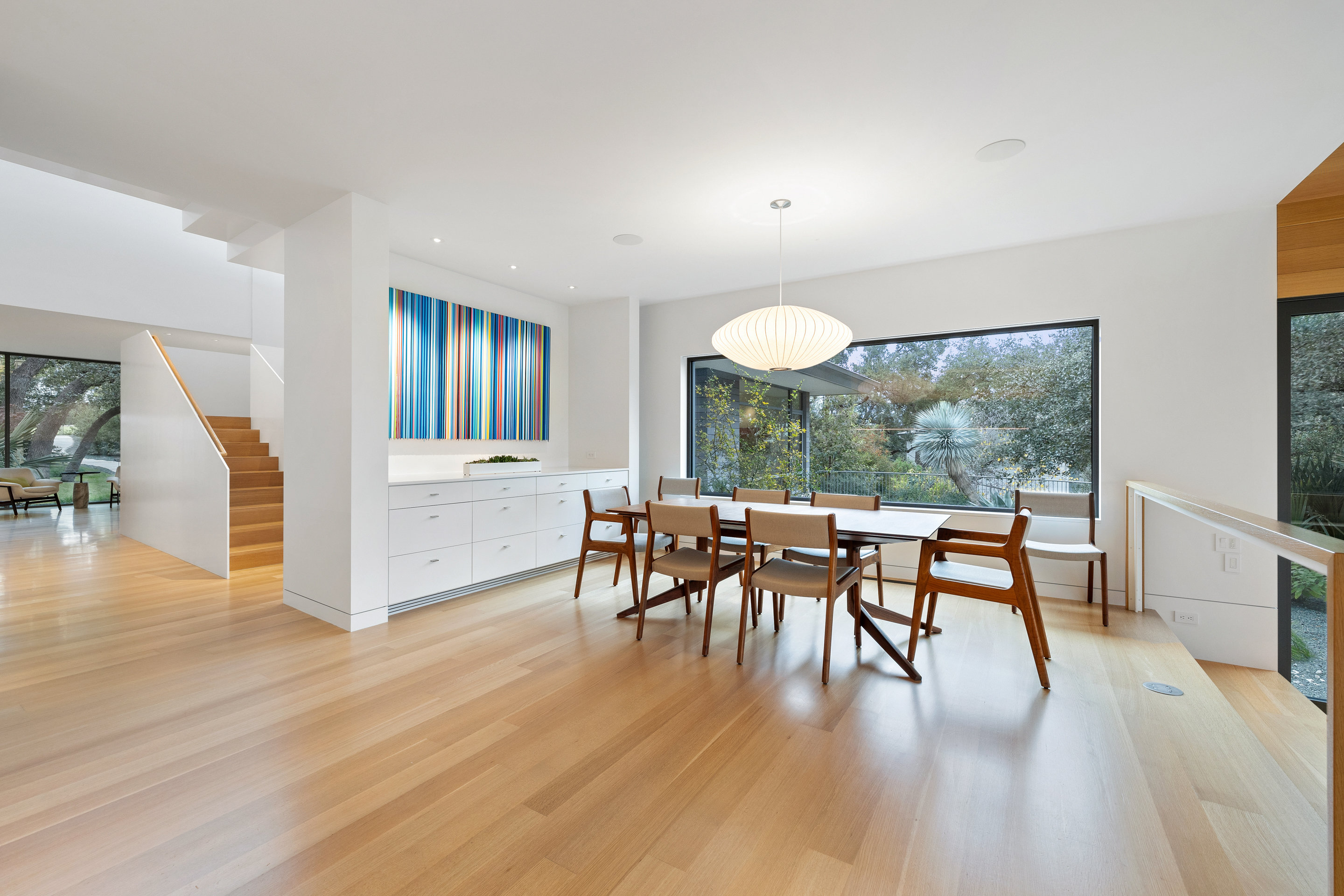 Butler's pantry with additional storage and service counter