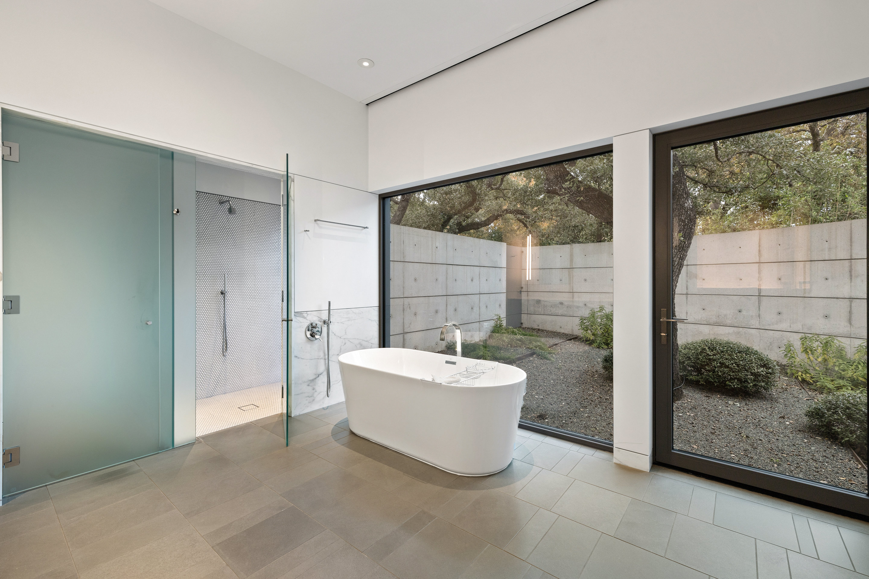 Bedroom closet with California closet organizer system